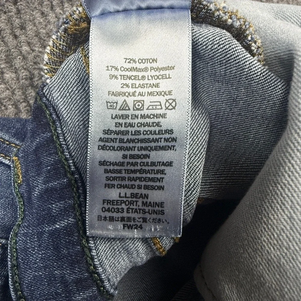 LL Bean BeanFlex Classic Fit Jeans Mens 42x30 Blue Stretch Denim 511182